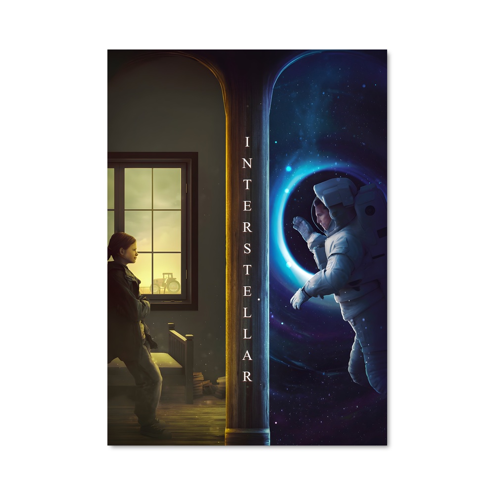 Poster Interstellar art captivant